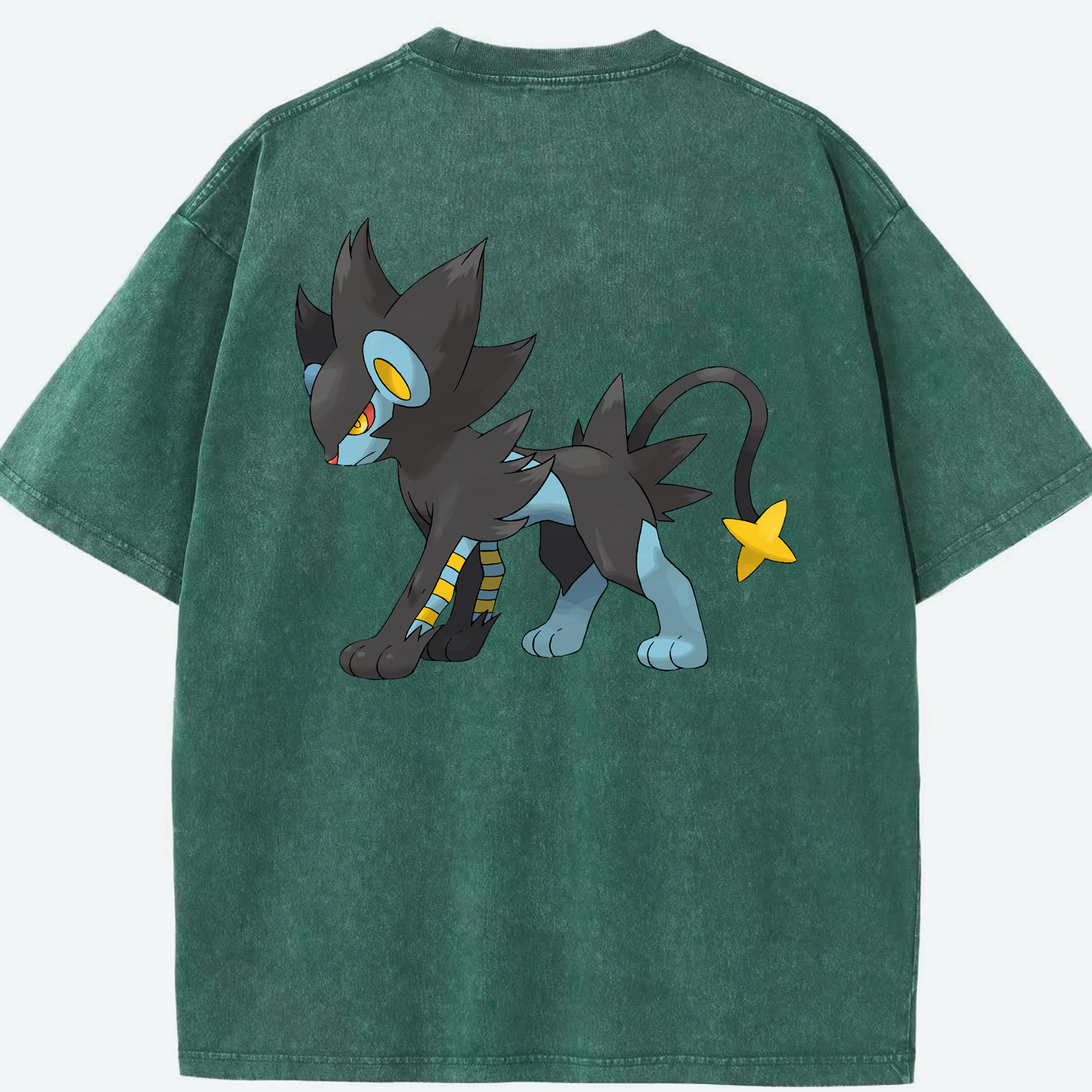 （画像用） ポケットモンスター Pokémon 綿100% ヴィンテージ風 半袖Tシャツ（背面プリント）